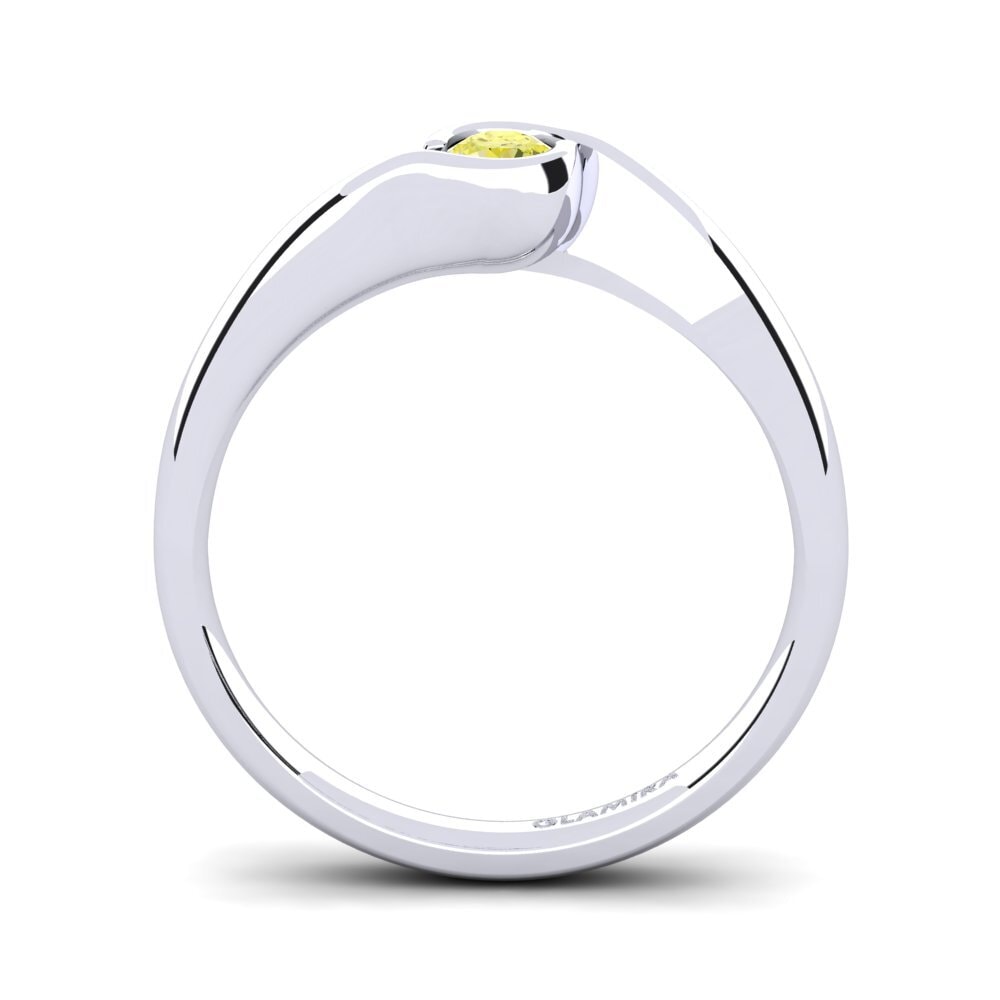 Yellow Diamond Engagement Ring Sabella 0.16 crt