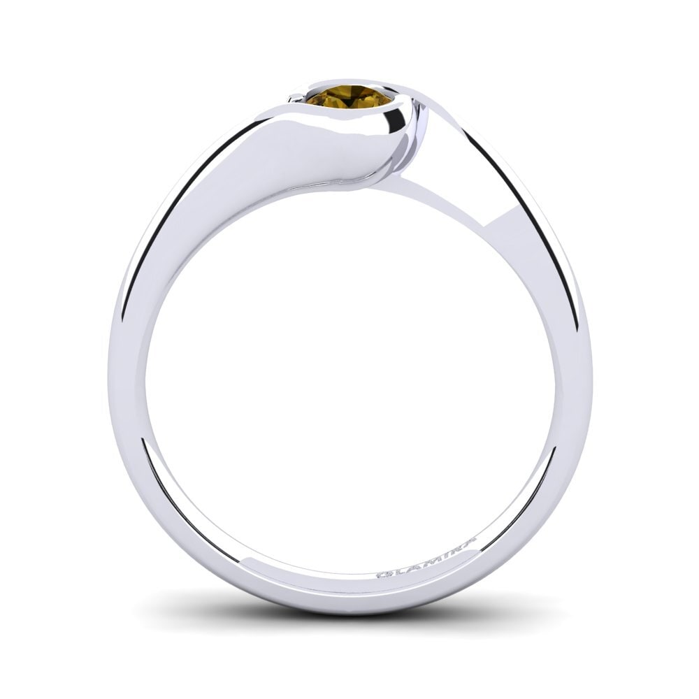 Circón Marrón Anillo de compromiso Sabella 025crt