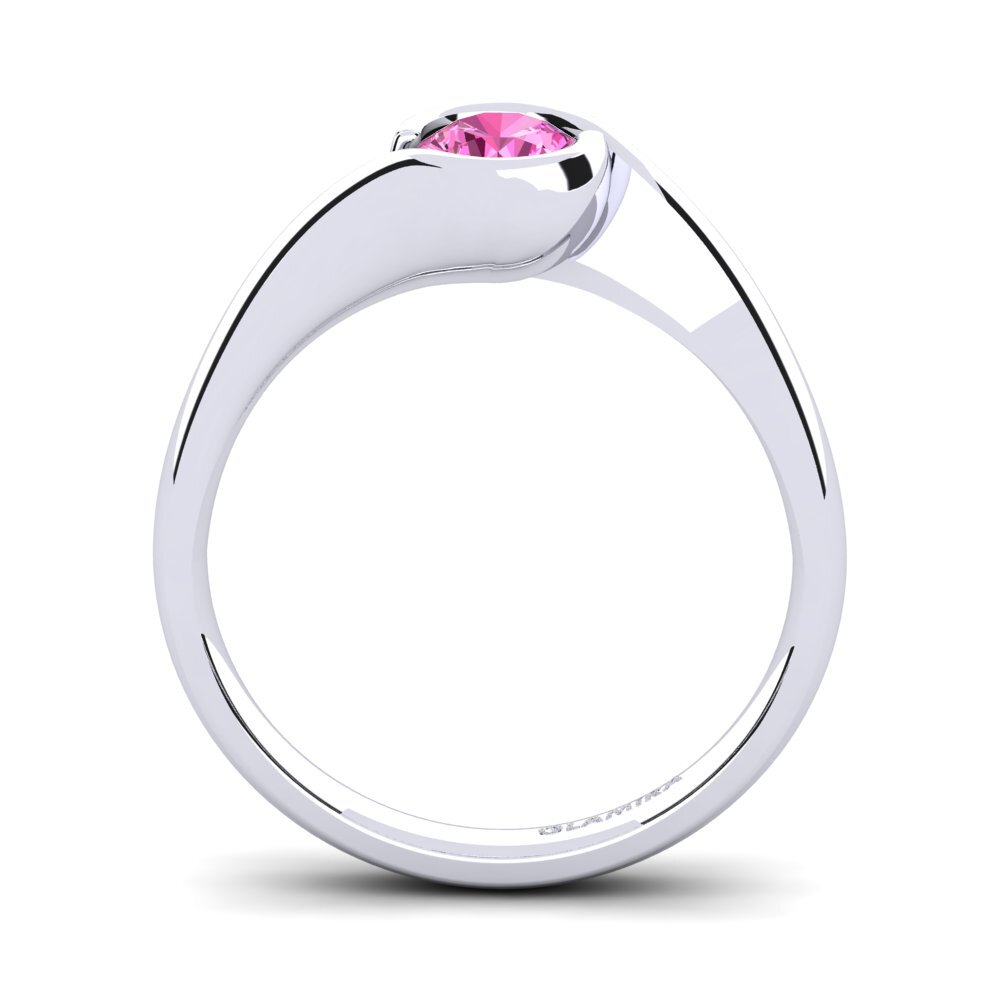 Topacio Rosa Anillo de compromiso Sabella 05crt