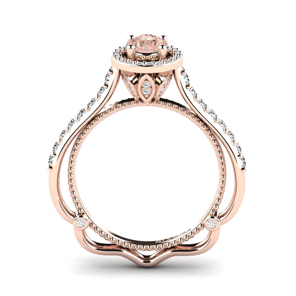 Morganita Anillo de compromiso Sadellia