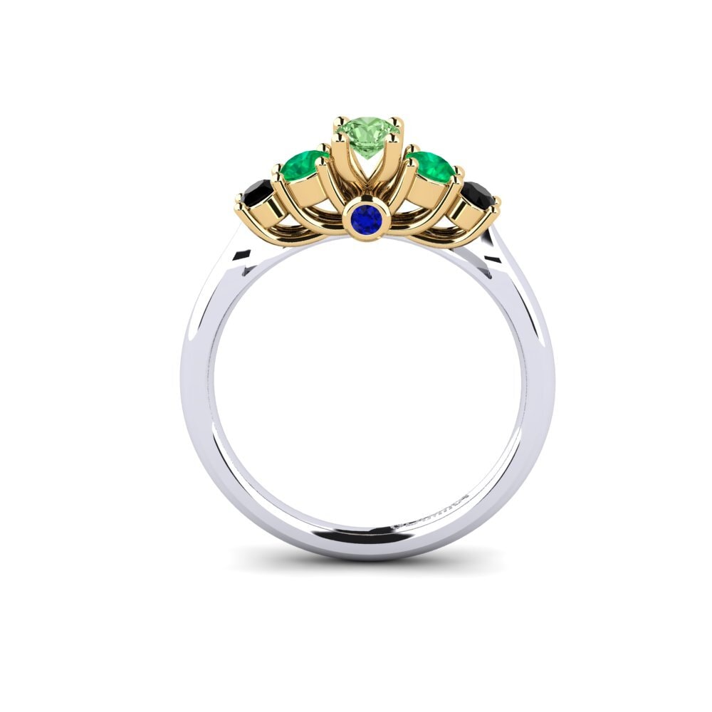 Green Diamond Engagement Ring Sadie 0.16 crt