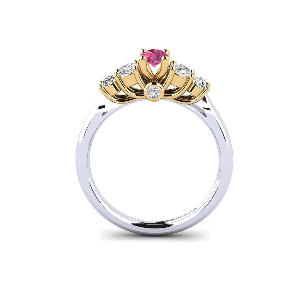 Pink Tourmaline Engagement Ring Sadie 0.16 crt