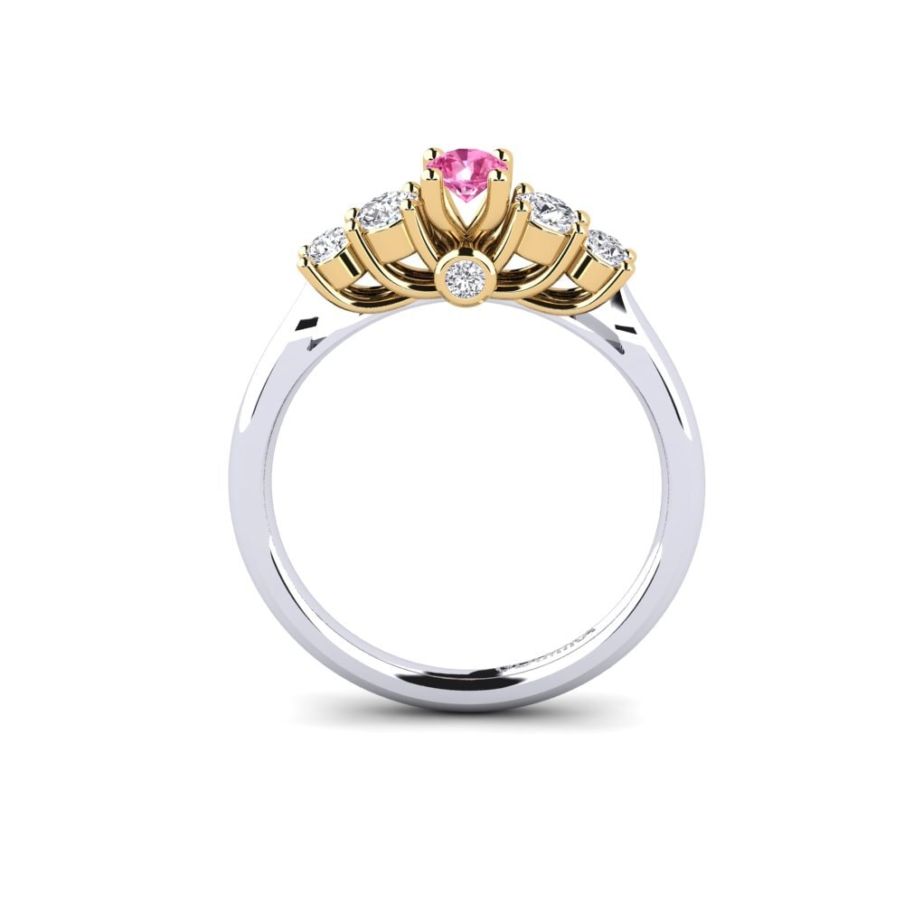 Pink Sapphire Engagement Ring Sadie 0.16 crt
