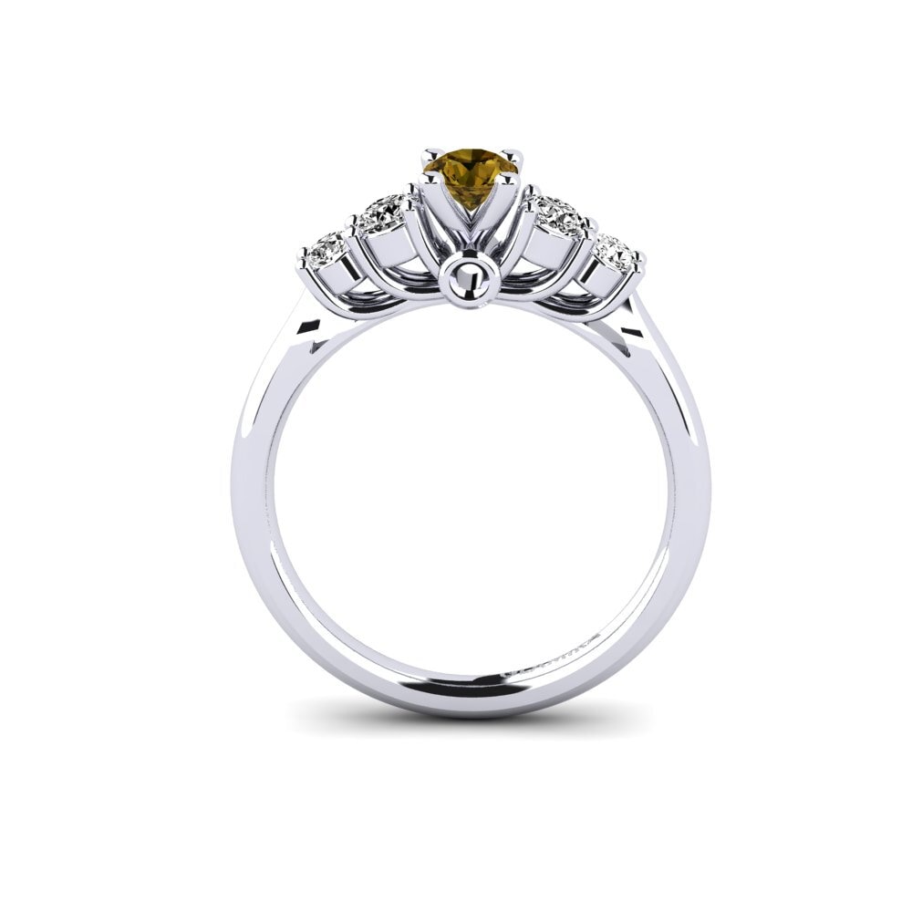 Brown Zircon Engagement Ring Sadie 0.25 crt