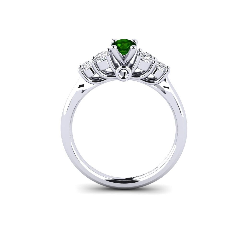 Green Tourmaline Engagement Ring Sadie 0.25 crt