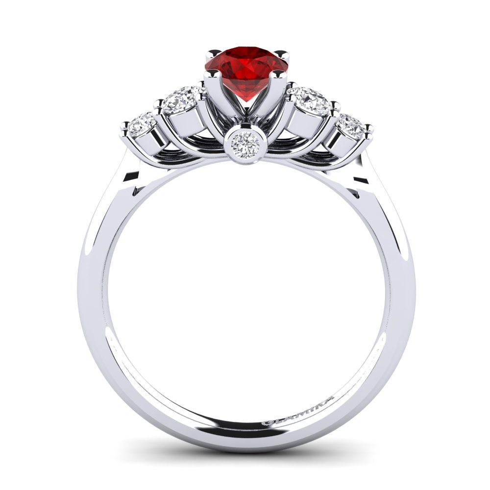 Ruby (Lab Created) Engagement Ring Sadie