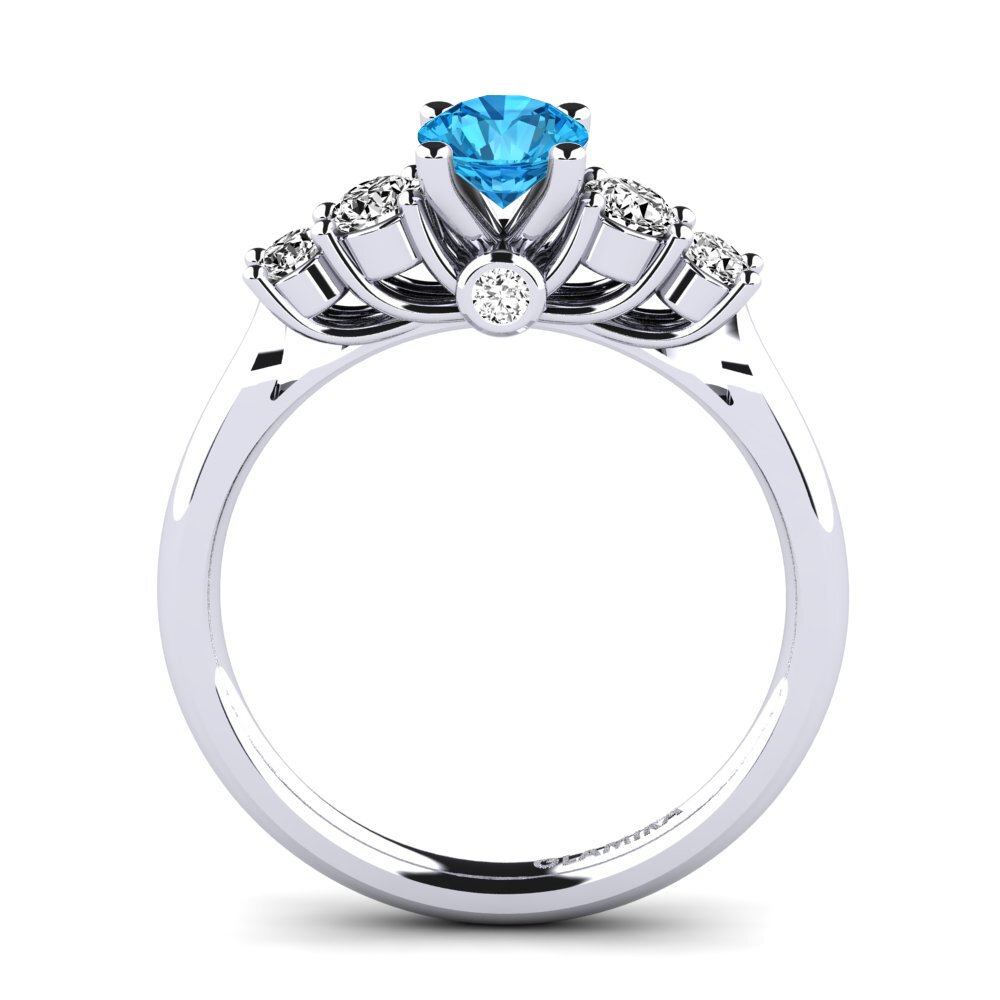 Blue Topaz Engagement Ring Sadie