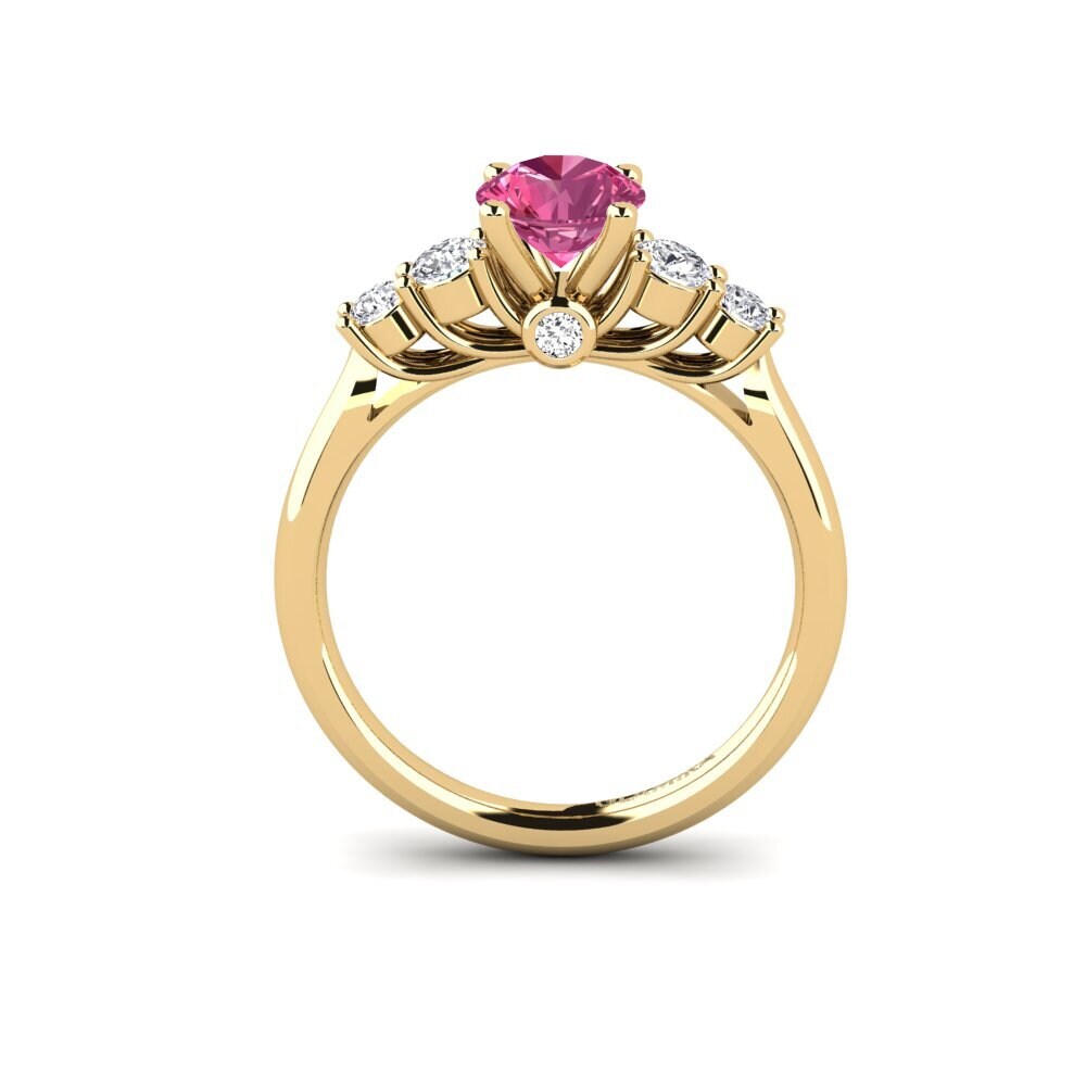 Pink Tourmaline Engagement Ring Sadie 0.8 crt