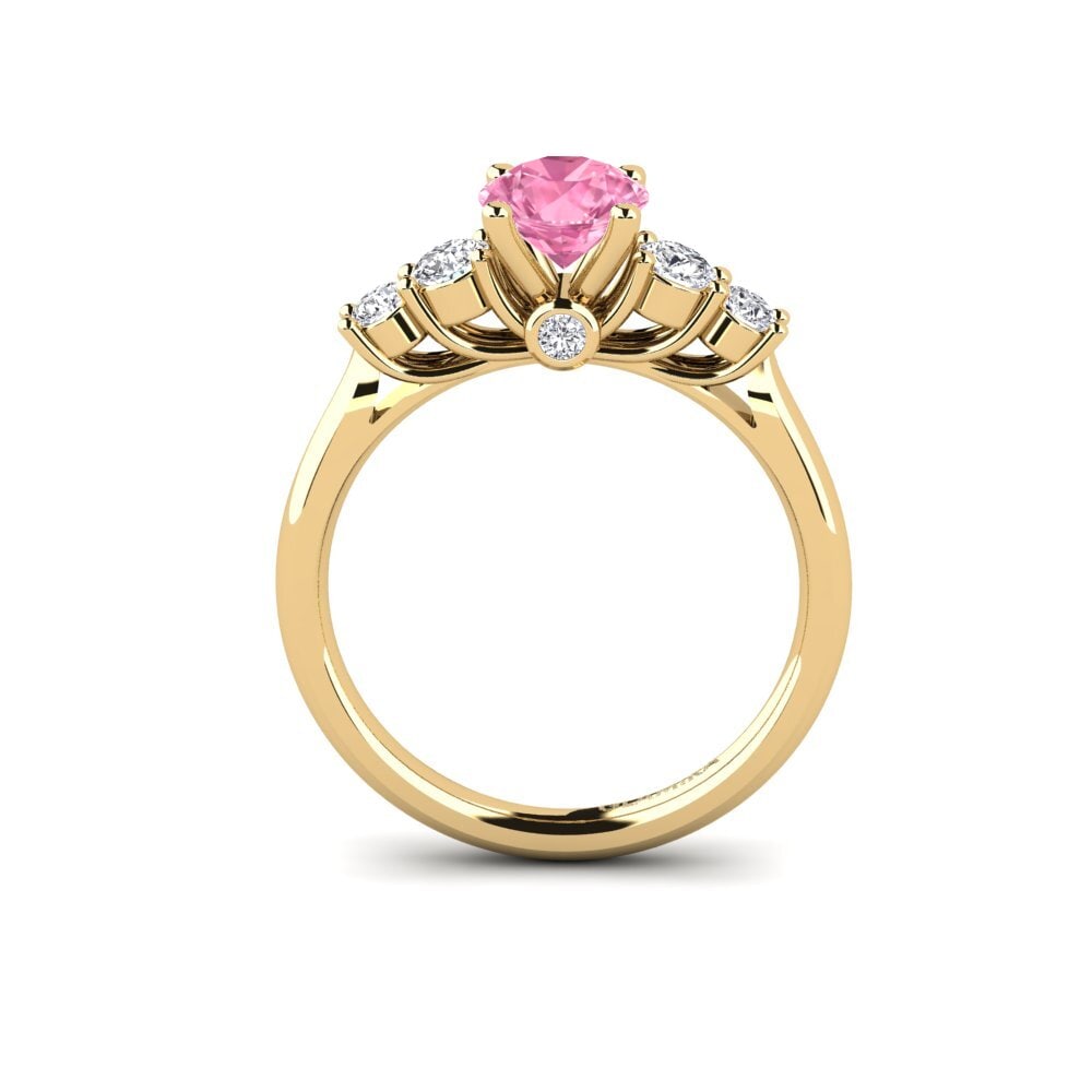 Pink Sapphire Engagement Ring Sadie 0.8 crt