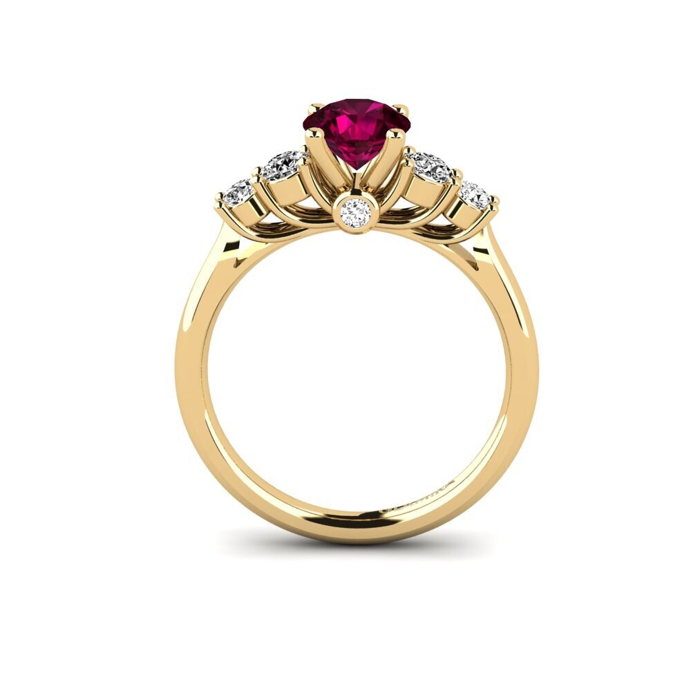 Rhodolite Garnet Engagement Ring Sadie 0.8 crt