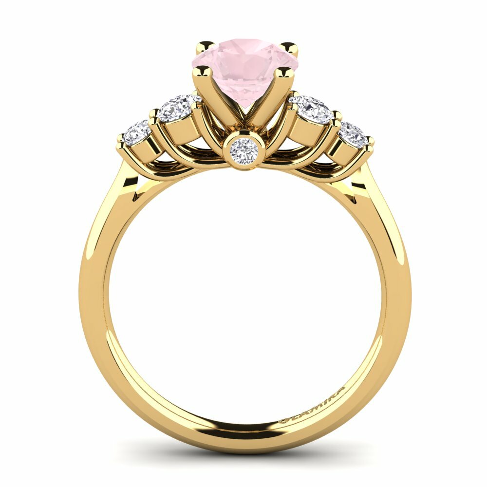 Quartz Rose Bague de fiançailles Sadie 1.0 crt