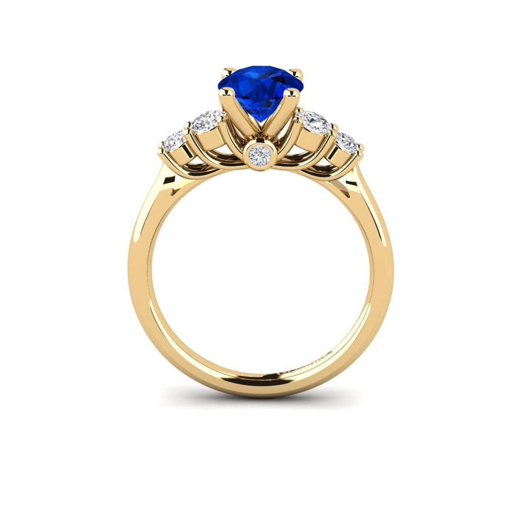 Saphir (im Labor gezüchtet) Verlobungsring Sadie 1.0 crt