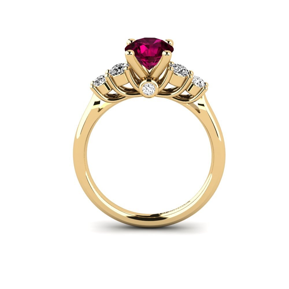 Rhodolite Garnet Engagement Ring Sadie 1.0 crt