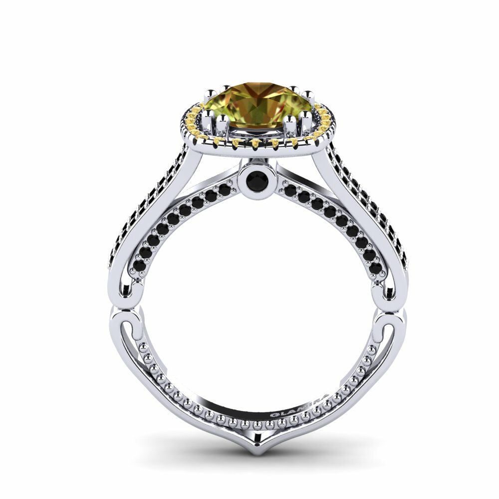 Sultan Stone Engagement Ring Saffronia