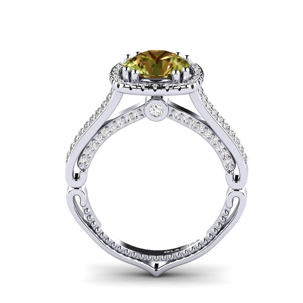 Sultan Stone Engagement Ring Saffronia