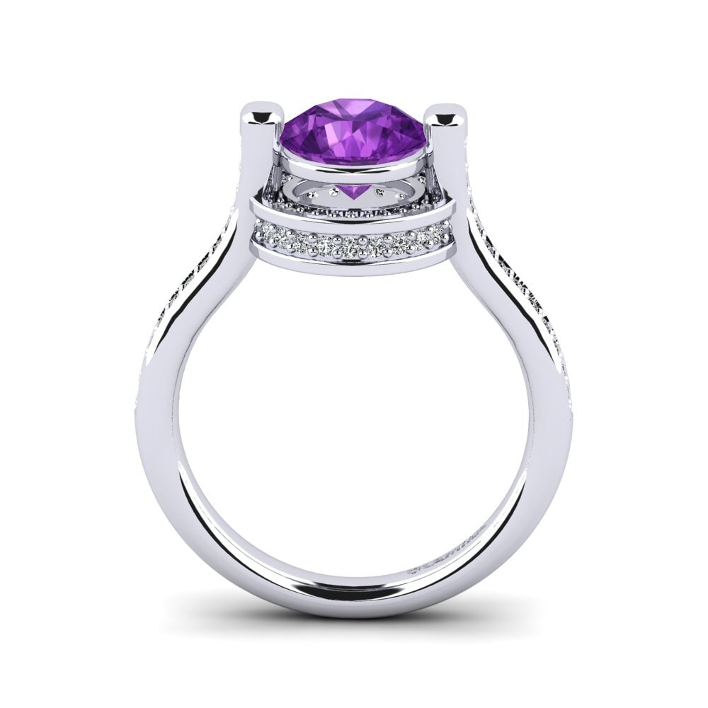 Amethyst Engagement Ring Salamis