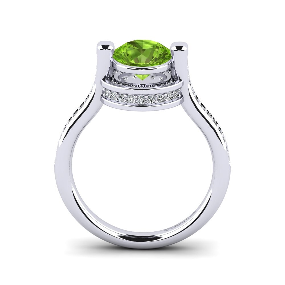Peridot Engagement Ring Salamis