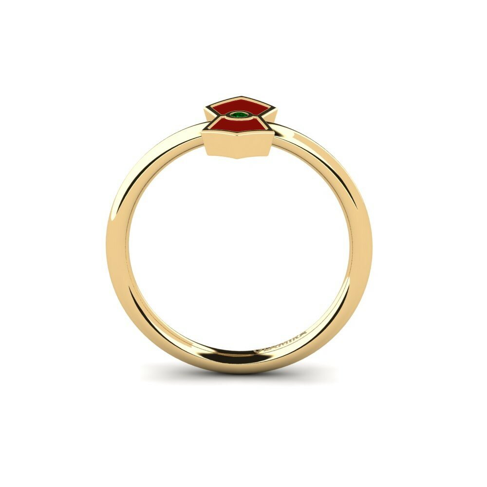 Zircone Vert Bague Saltanob
