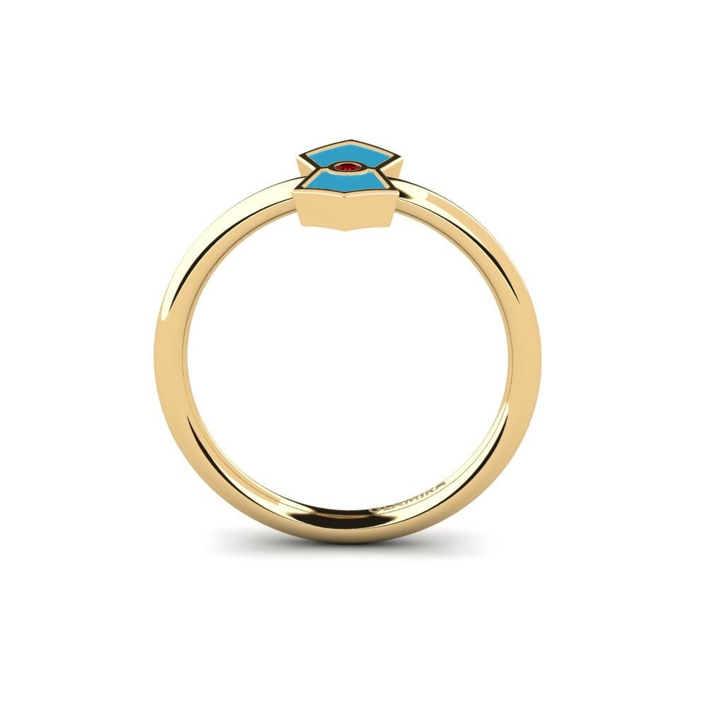 Roter Zirkonia Ring Saltanob