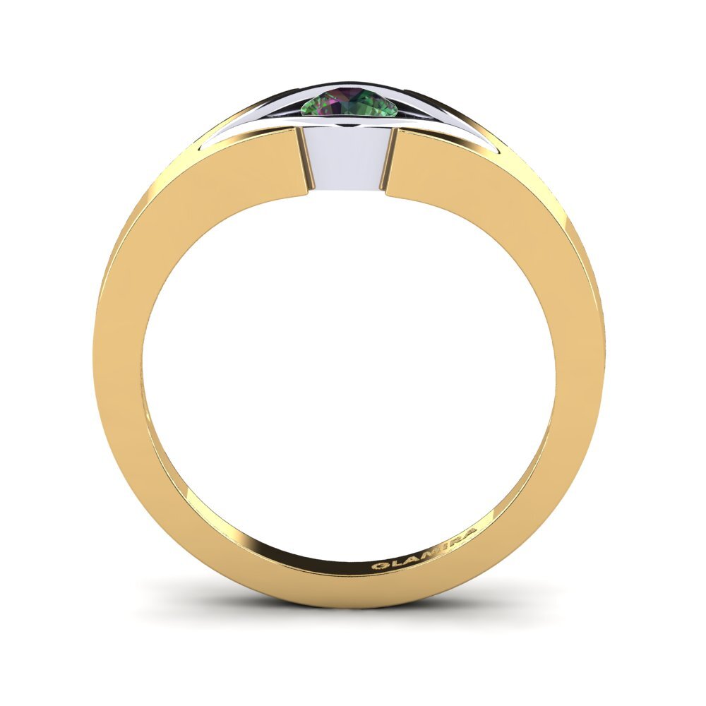 750 Gelb & Weißgold Mystic Topas Verlobungsring Samy