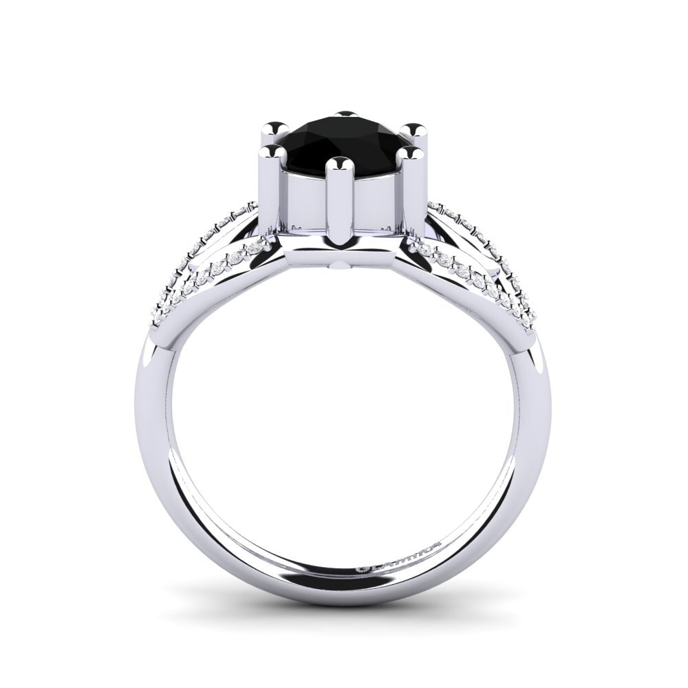 Black Diamond Engagement Ring Sandrine
