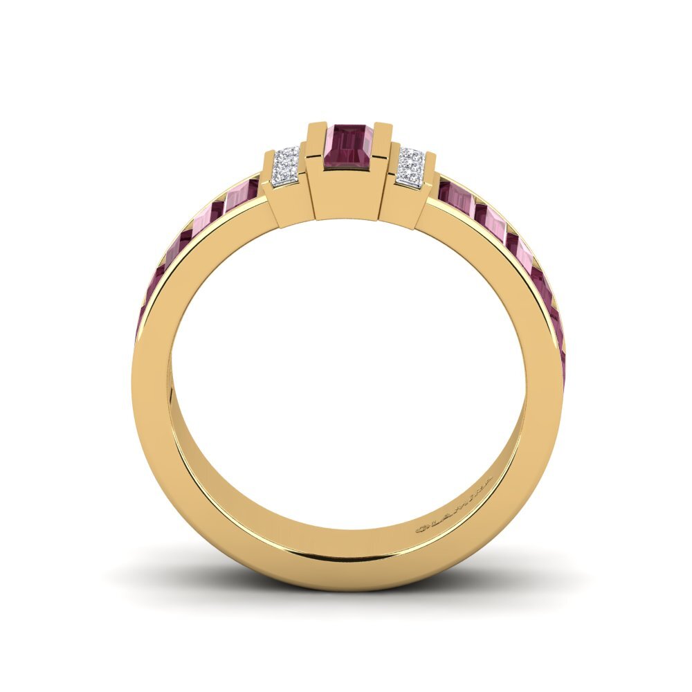 Rhodolite Garnet Engagement Ring Sanolia