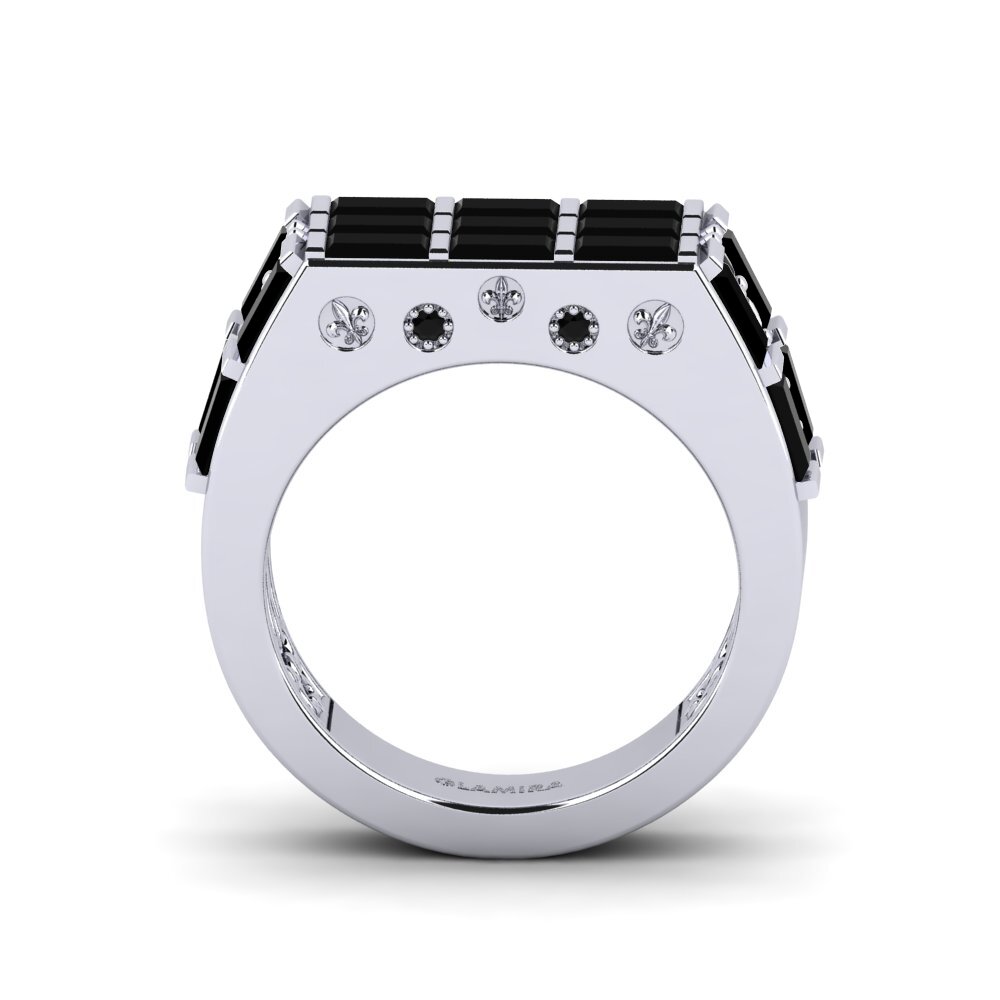 Zafiro negro Anillo Santafe