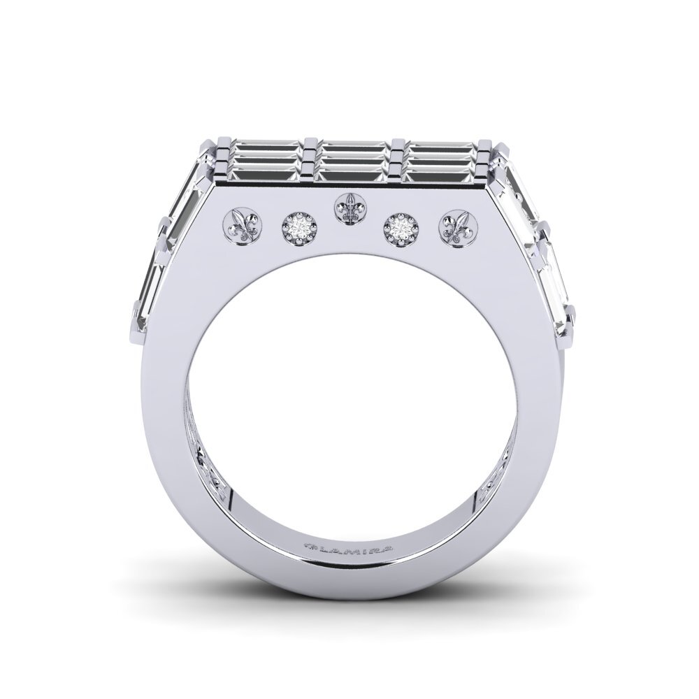 Weißer Saphir Ring Santafe