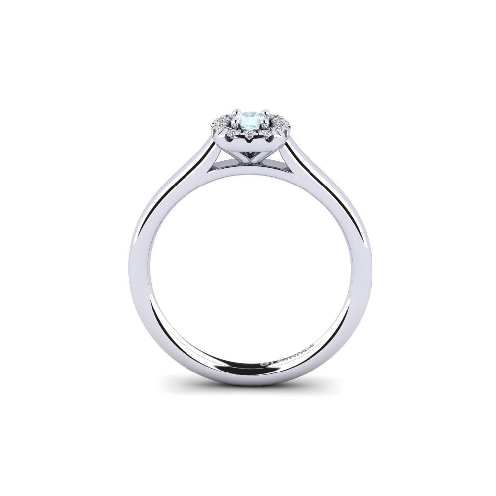 Aquamarine Engagement Ring Savanna