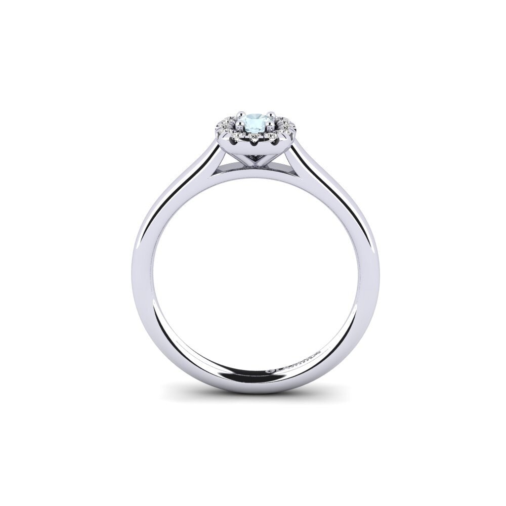 Aquamarine Engagement Ring Savanna