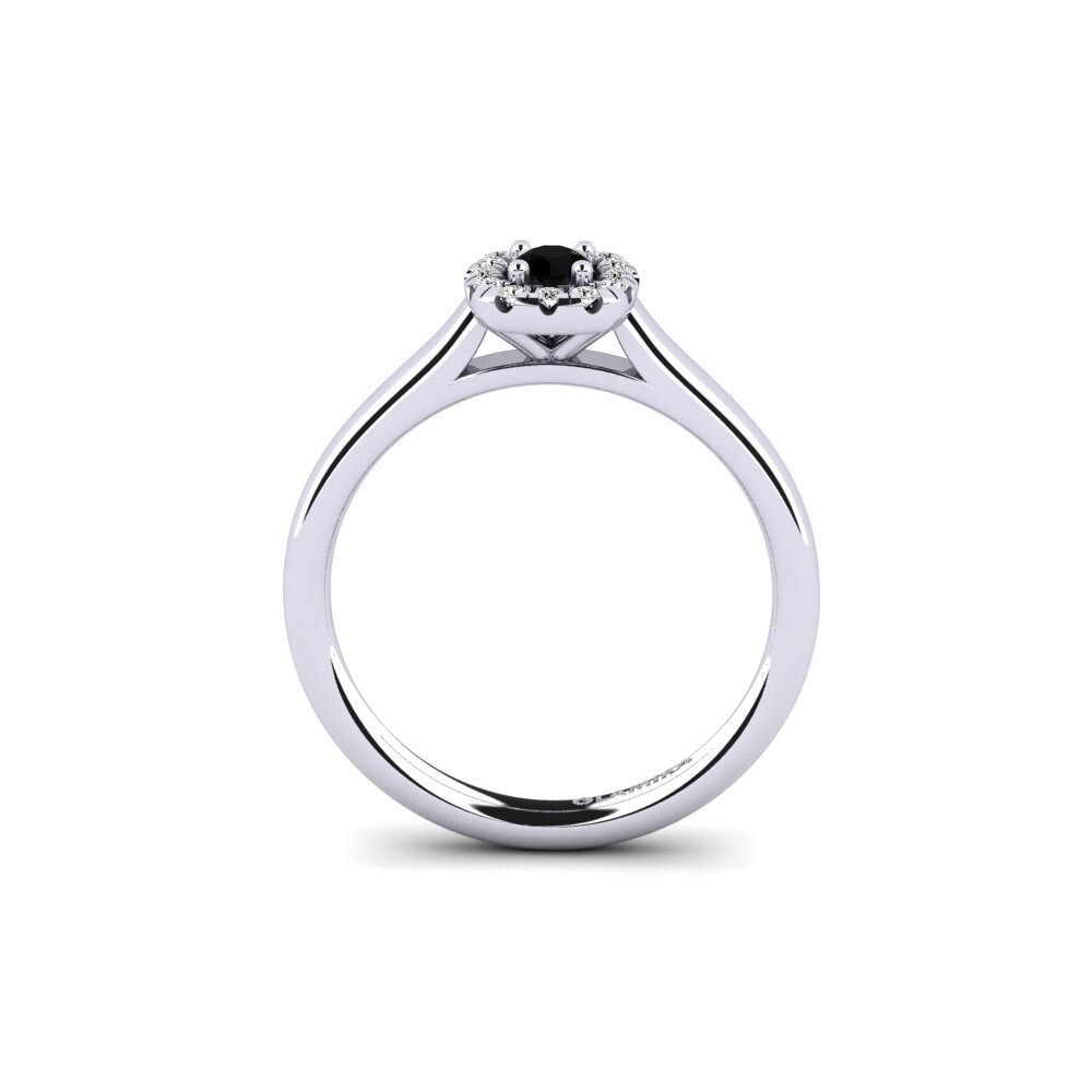 Black Onyx Engagement Ring Savanna