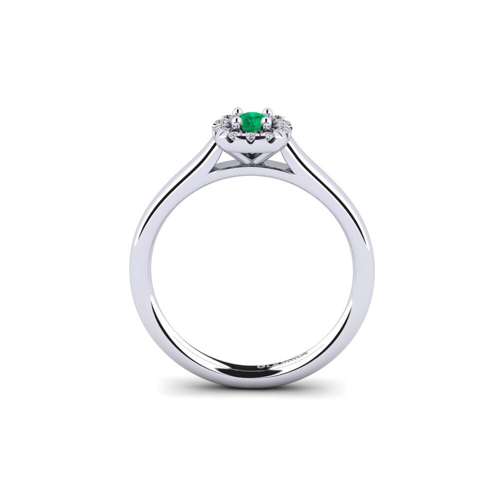 Esmeralda Anillo de compromiso Savanna 0.1 crt