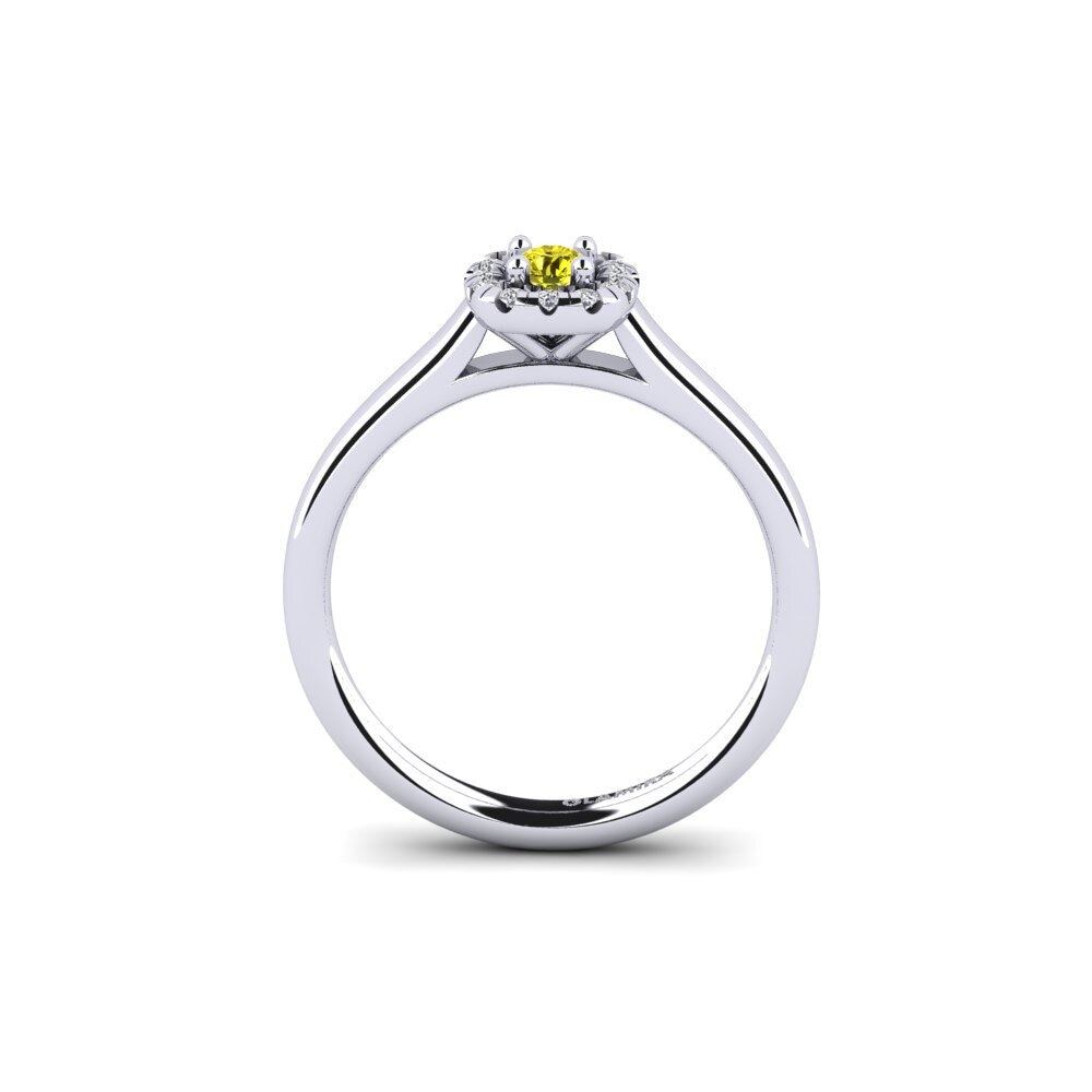 Yellow Diamond Engagement Ring Savanna 0.1 crt