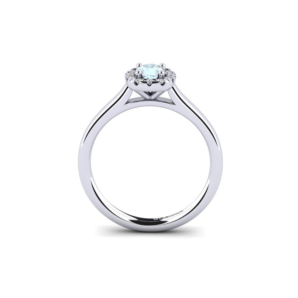 Aquamarine Engagement Ring Savanna 0.25 crt