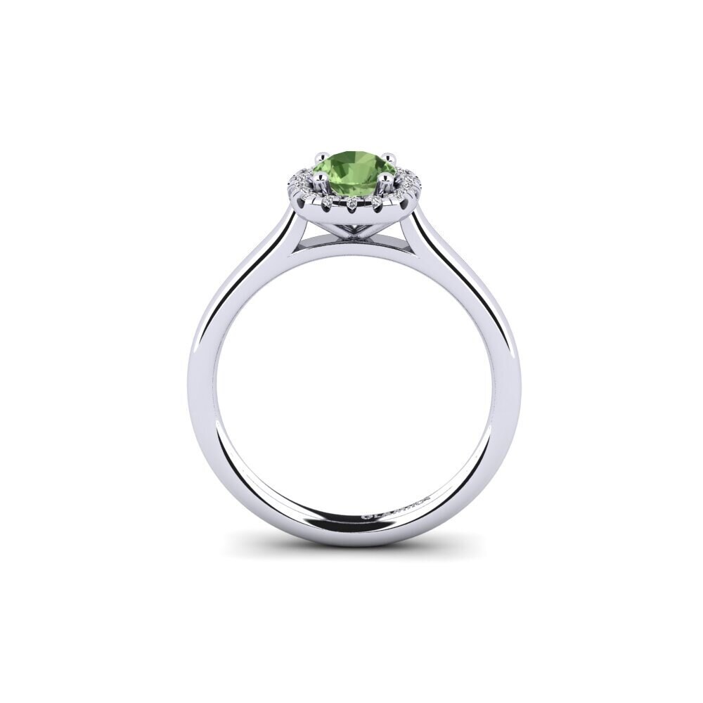 Green Sapphire Engagement Ring Savanna 0.5 crt