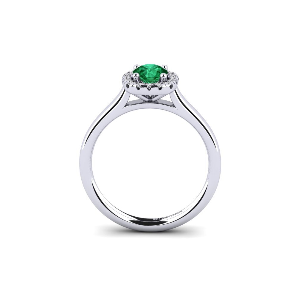 Emerald (Lab Created) Engagement Ring Savanna 0.5 crt