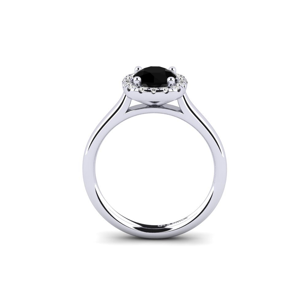 Black Onyx Engagement Ring Savanna 0.8 crt