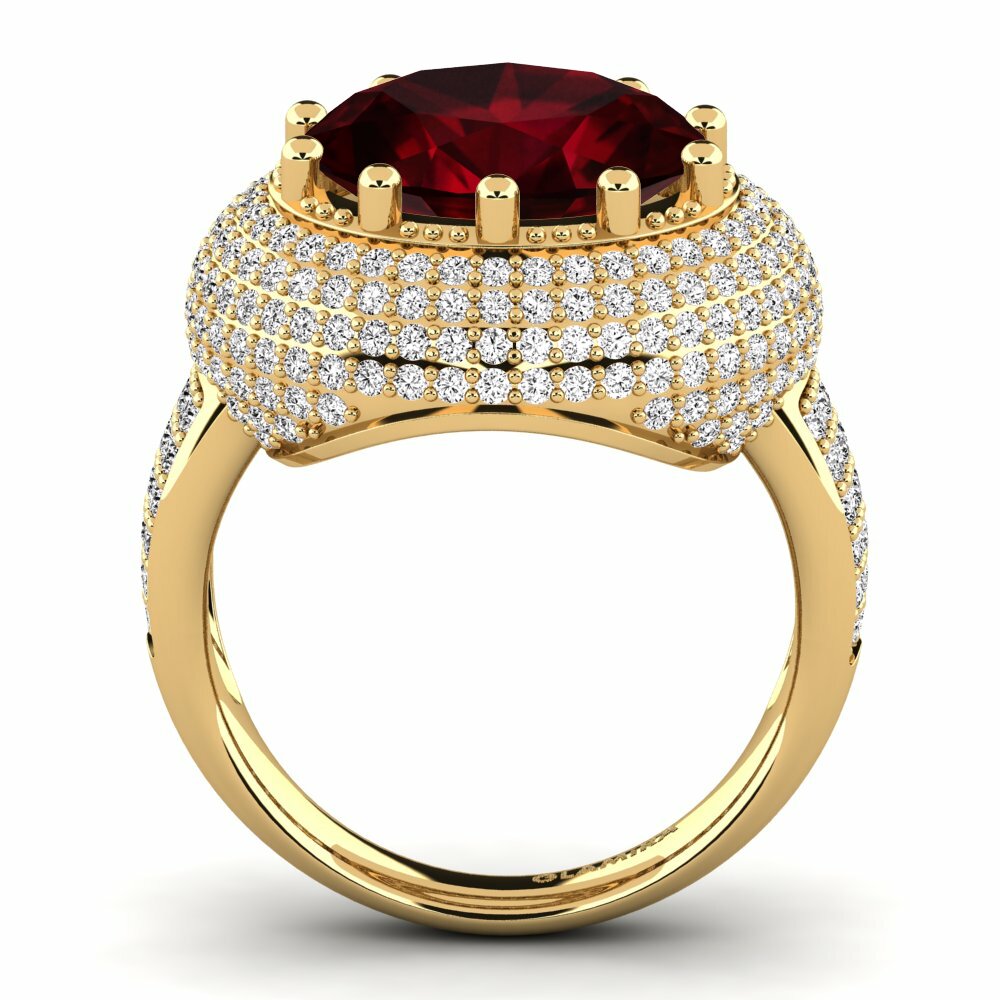 Garnet Engagement Ring Sayantika