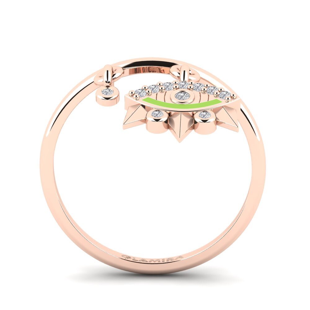 Rotgold 375 Ring Scudo