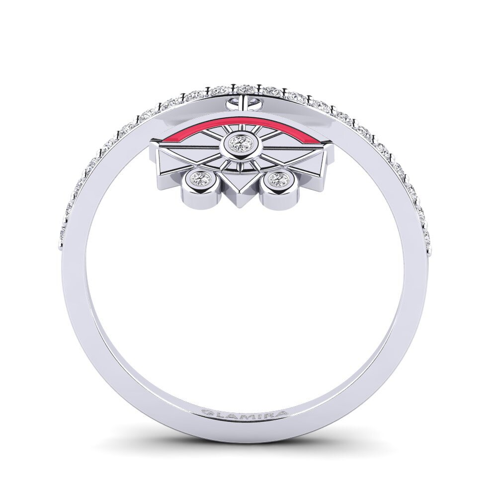 Weißgold 375 Ring Scut