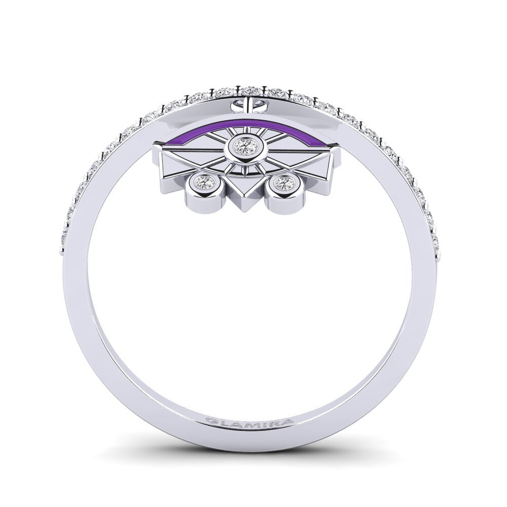18ct White Gold Ring Scut