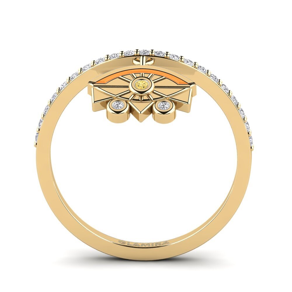 Gelber Diamant Ring Scut