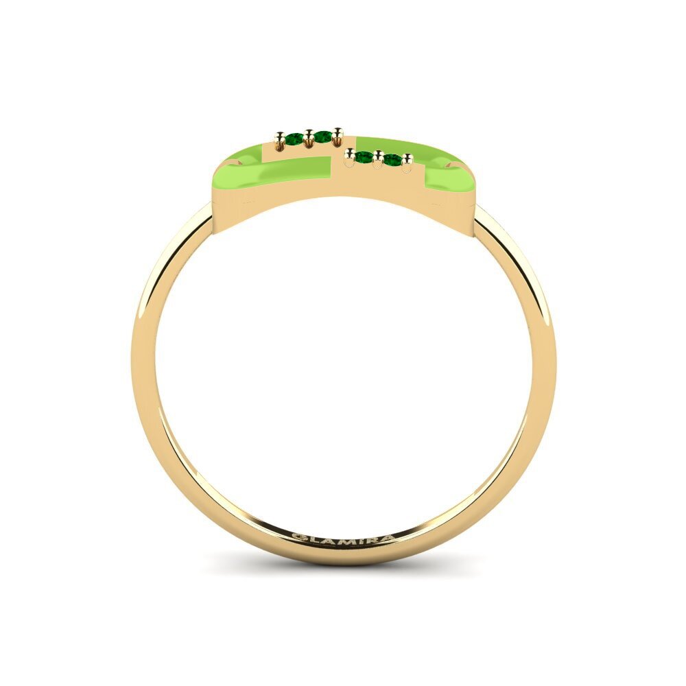 Grüner Zirkonia Ring Sedocation