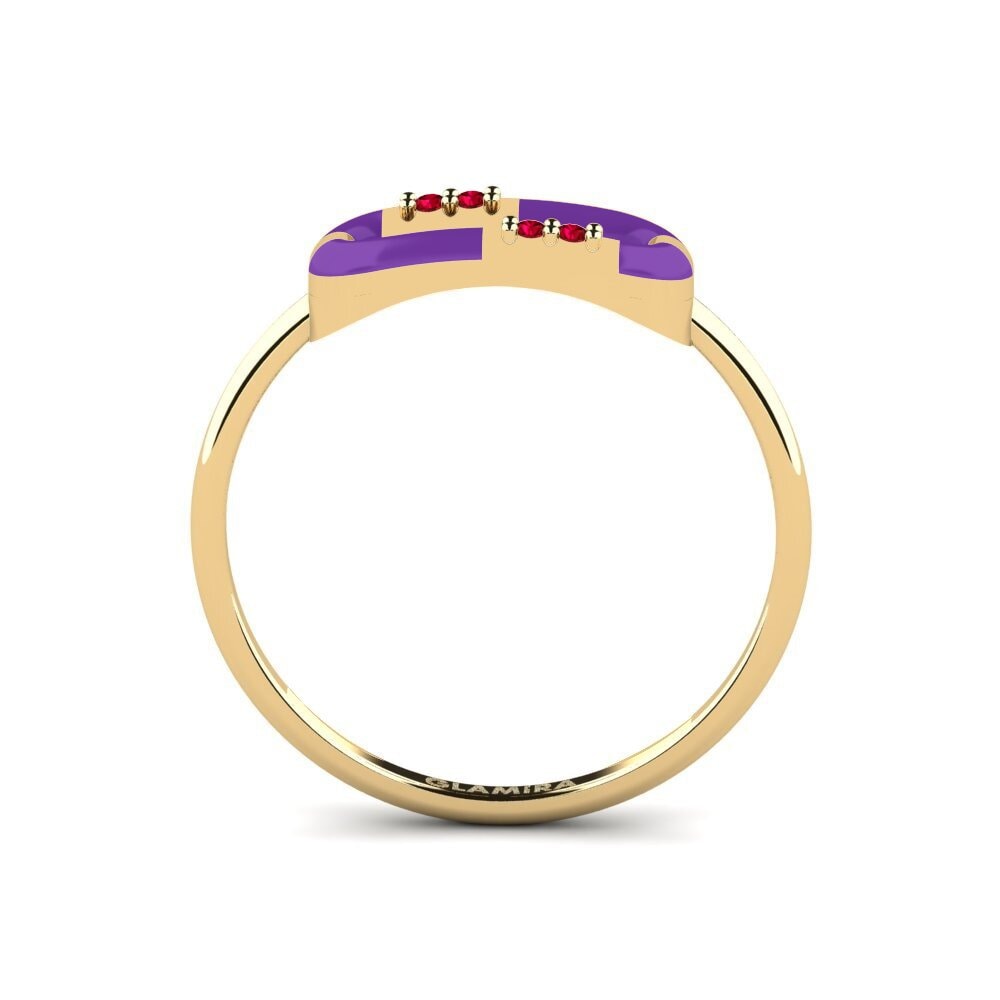 Roter Zirkonia Ring Sedocation