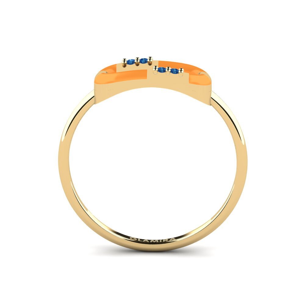 Dunkelblauer Zirkonia Ring Sedocation