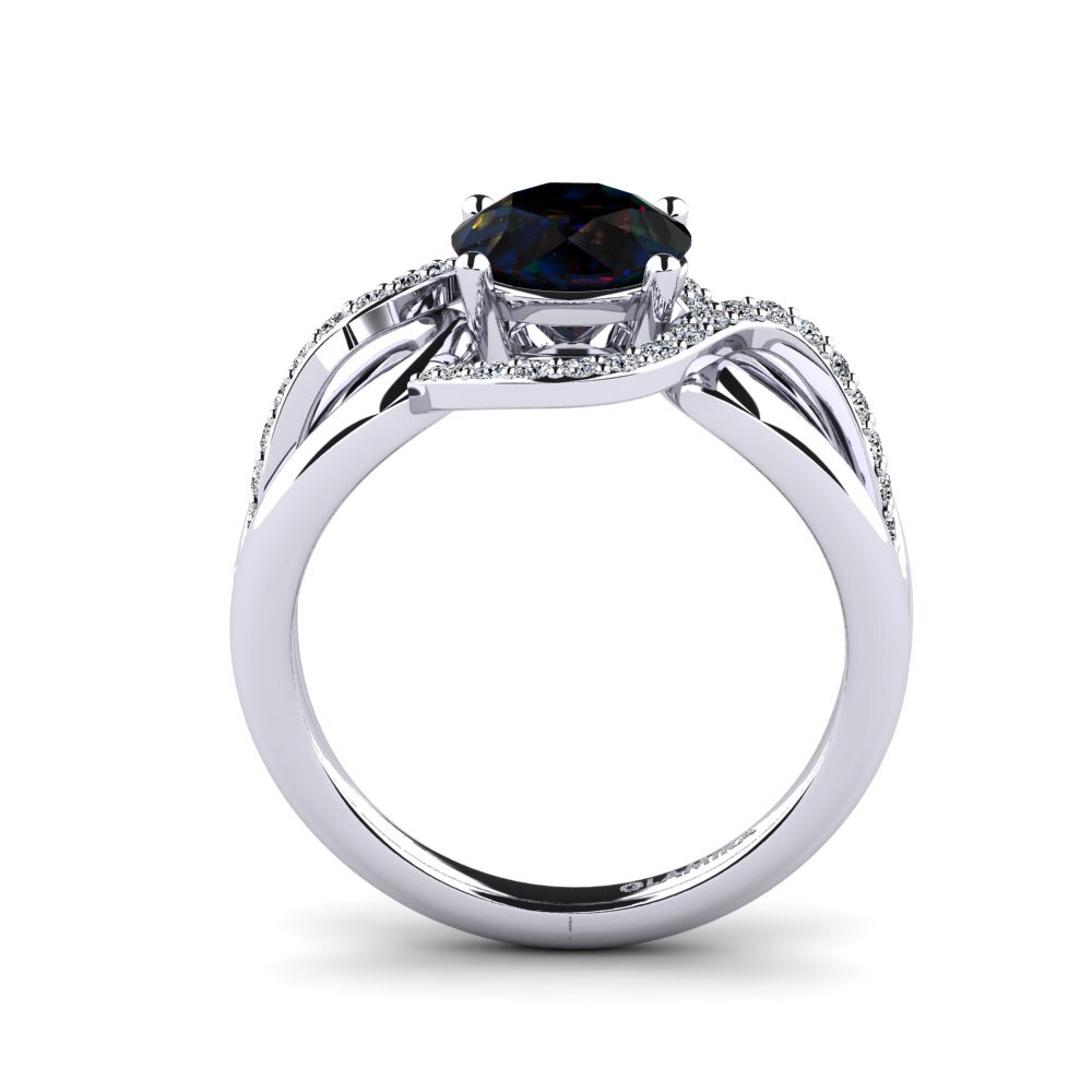 Black Opal Women's Ring Selifig
