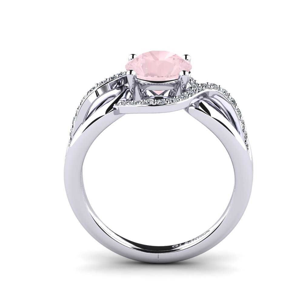 Rose Quartz Women's Ring Selifig