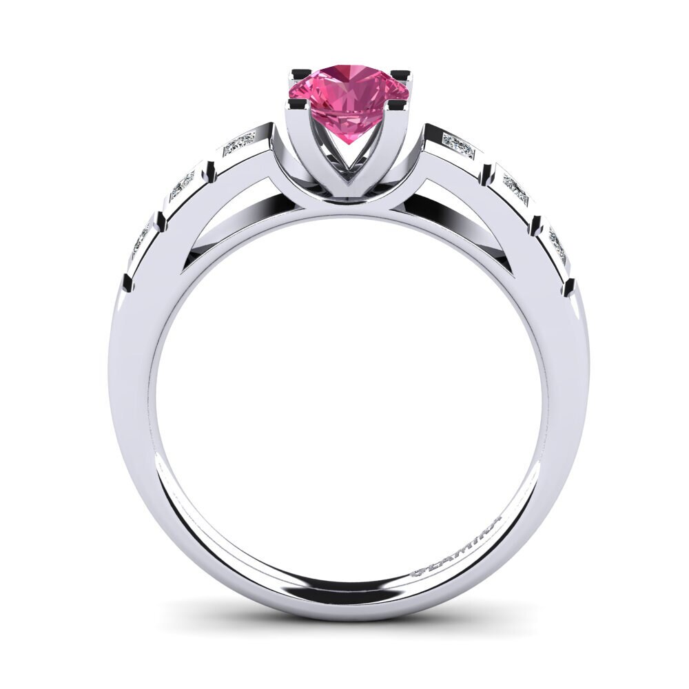 Pink Tourmaline Engagement Ring Sensonia