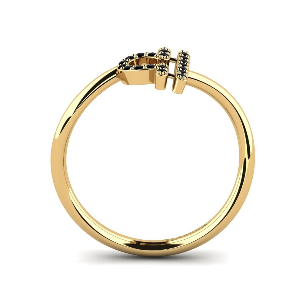 Saphir noir Bague Seona - Libra