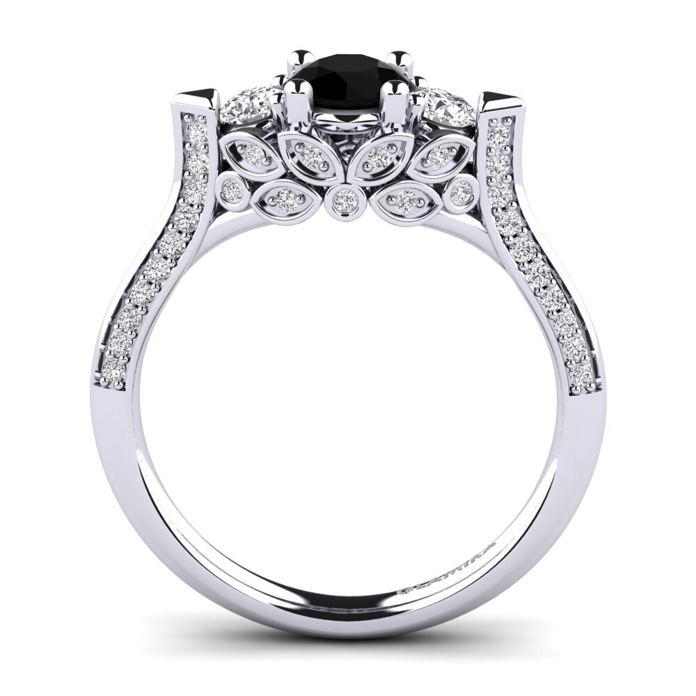 Black Diamond Engagement Ring Serifos